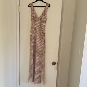 Princess Polly Brown Dress Maxi Dress - Brown and Cream